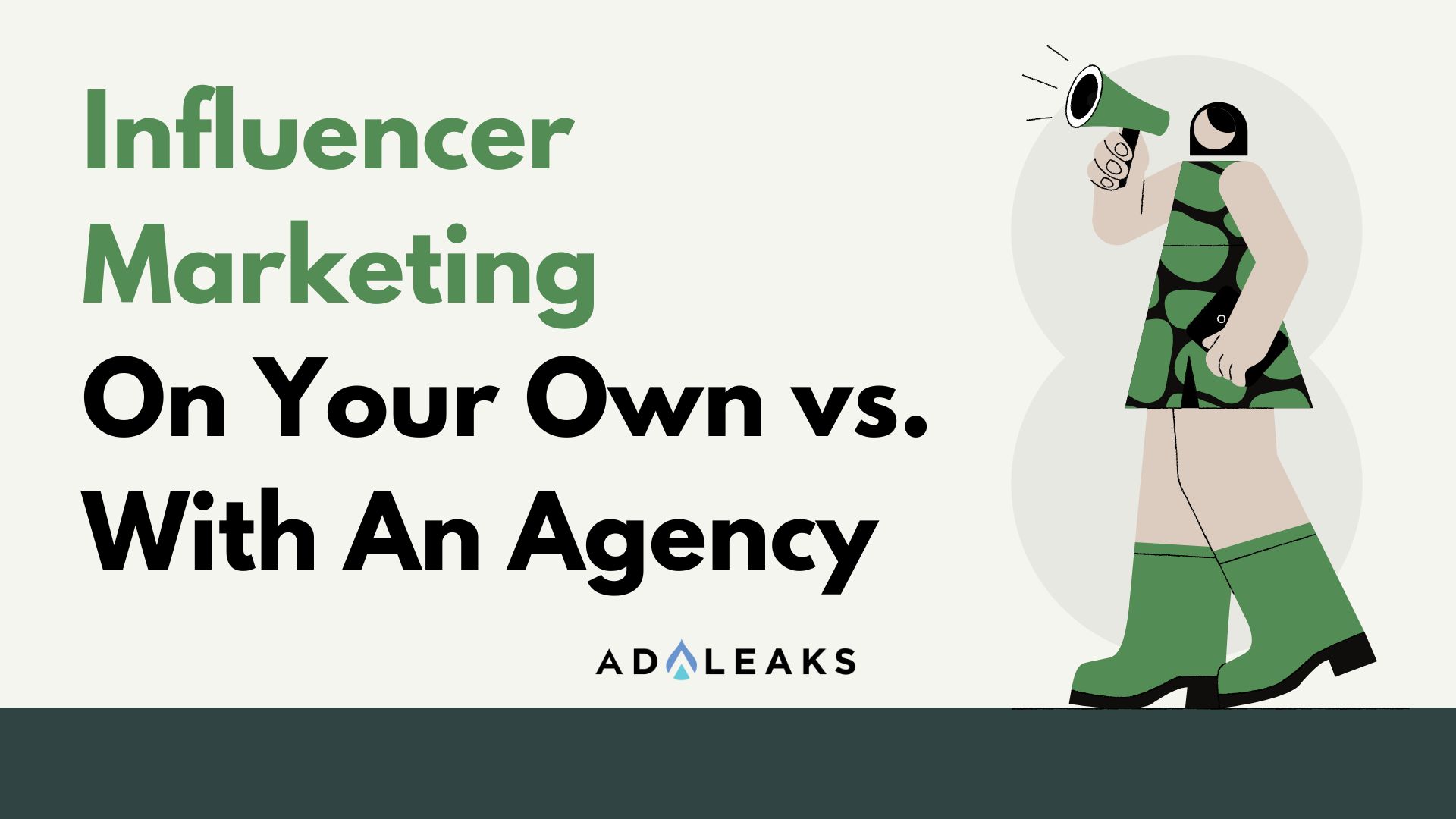 influencer marketing on your own vs. with an agency