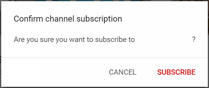 Youtube channel what users see clicking your link