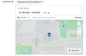 Facebook advanced location targeting 
