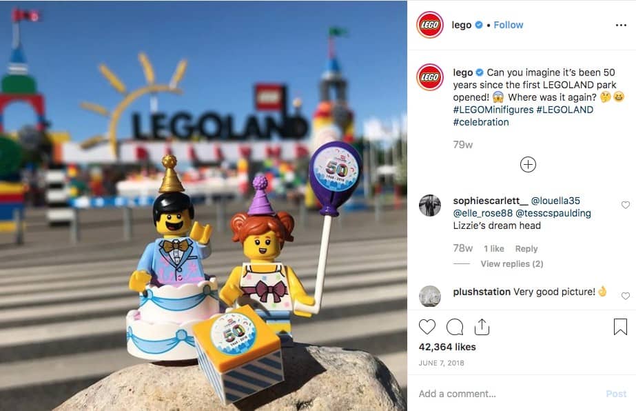 Lego Instagram Brand Story