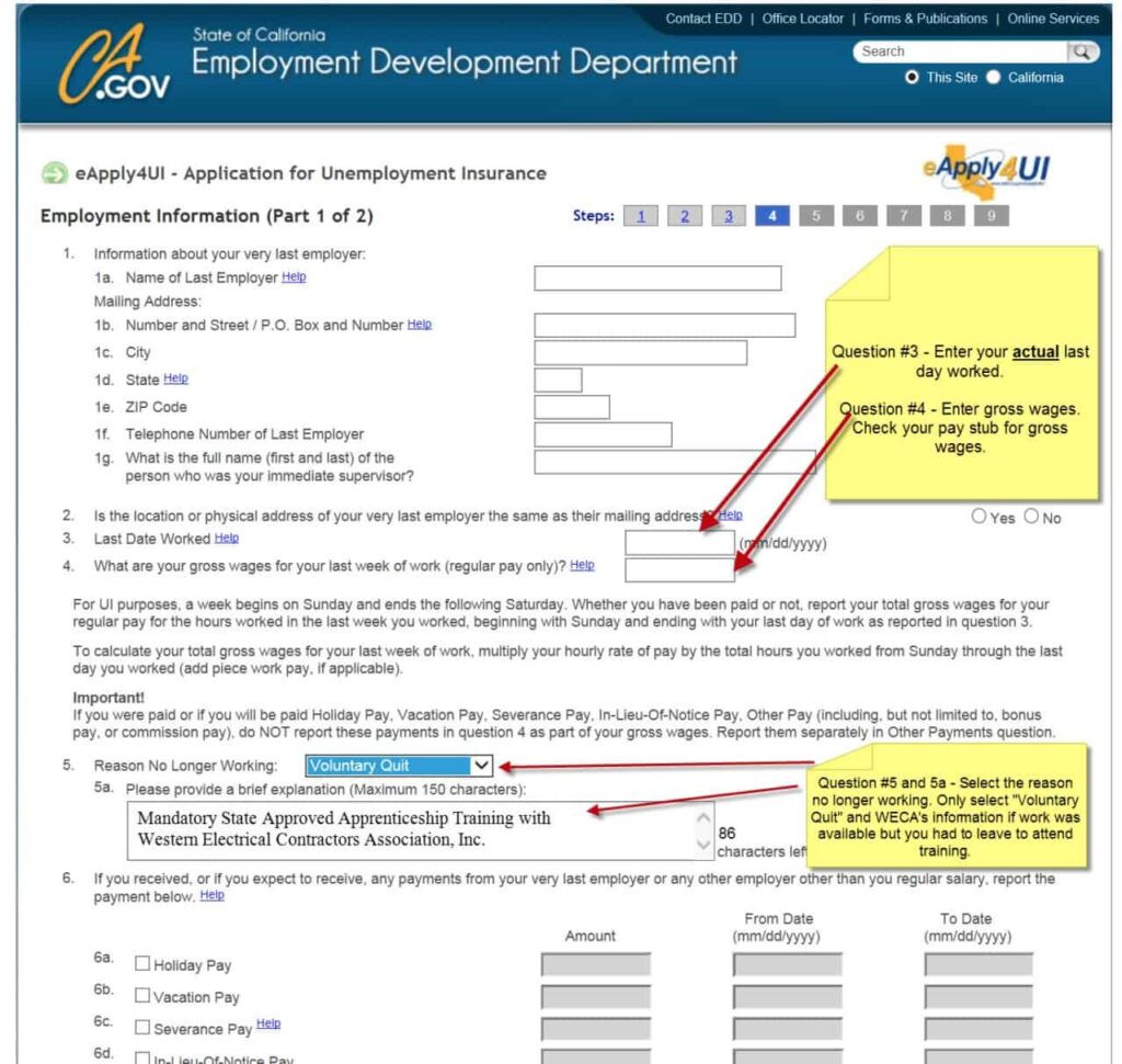 california unemployment improve form performance