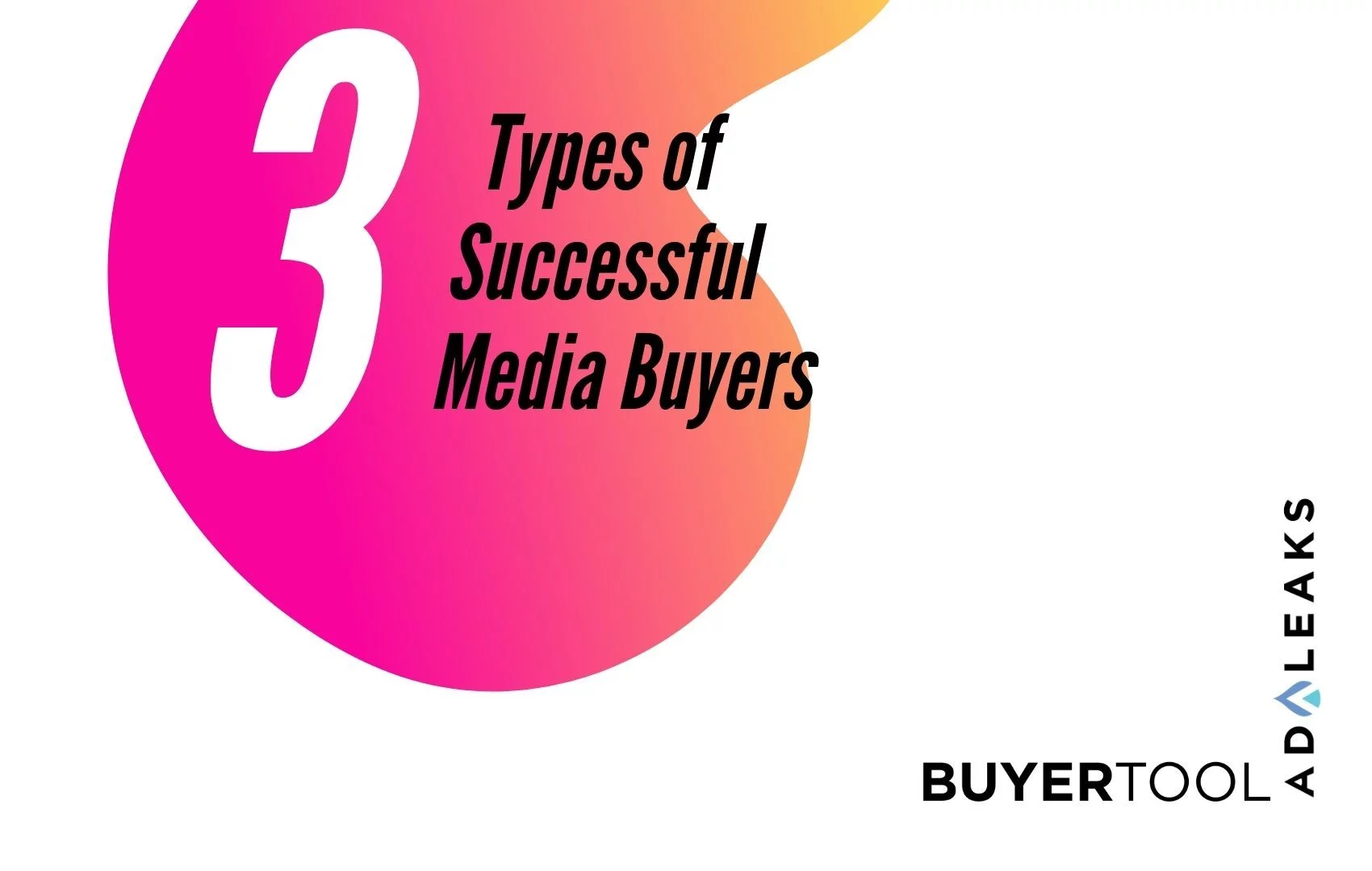 buyertool 3 types of successful media buyers