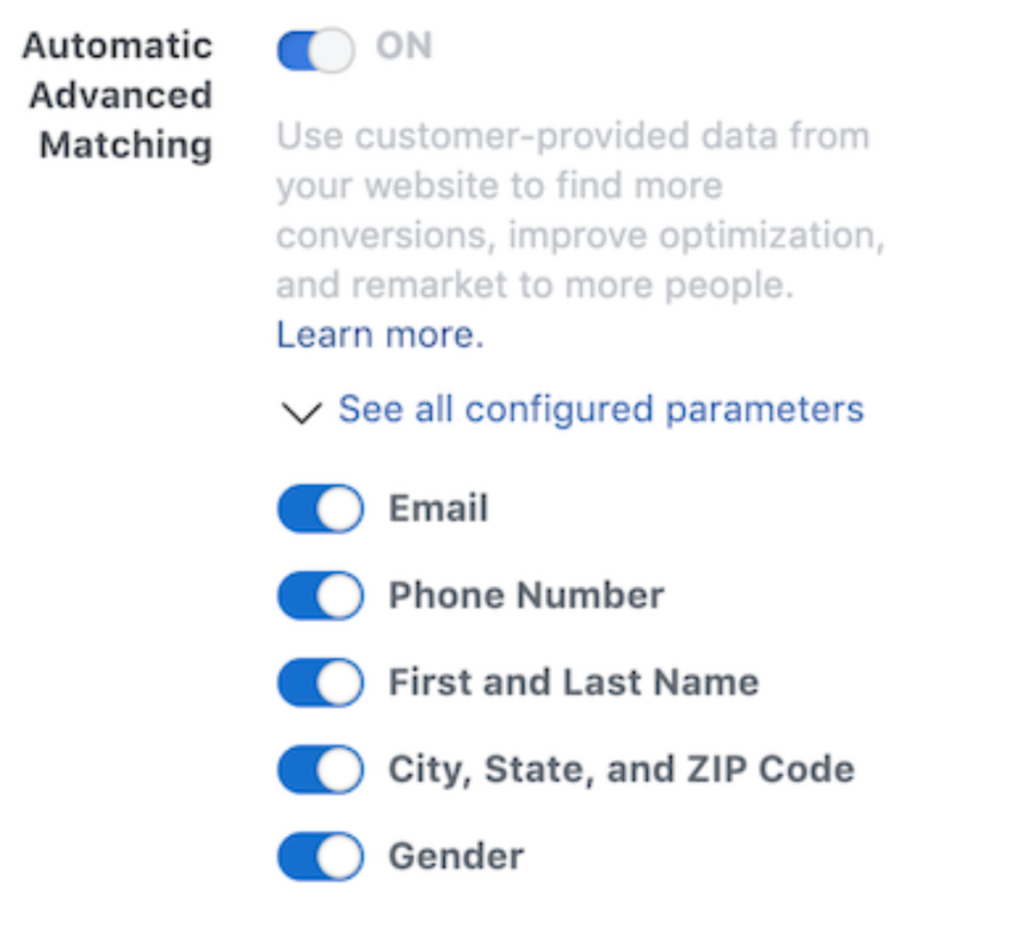 Automatic Advanced Matching