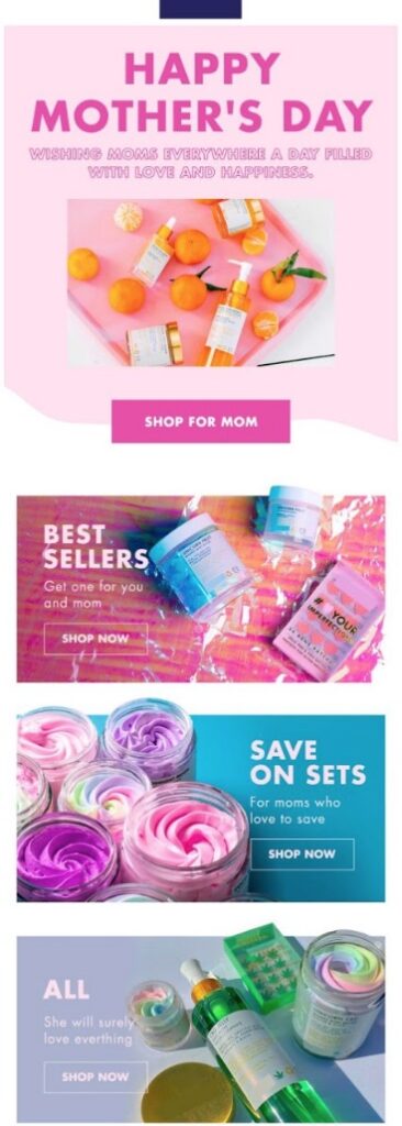 1 mothers day email marketing sample