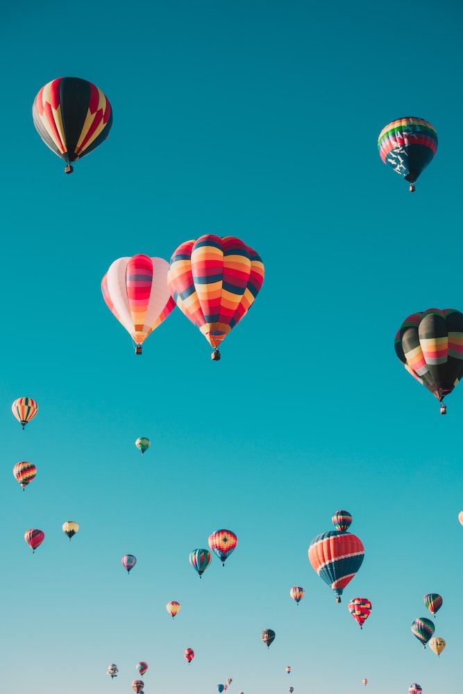 hot air balloons