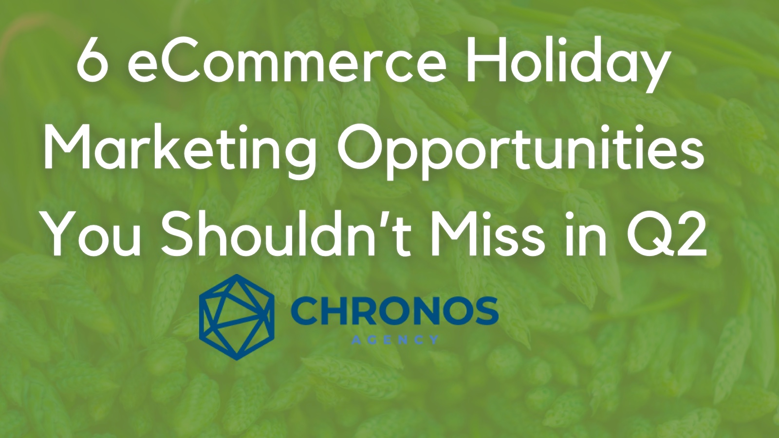 ecommerce holiday marketing chronos