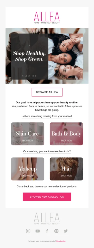 aillea beauty browse