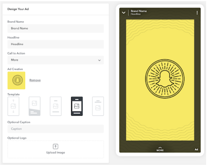 design your ads snapchat ads