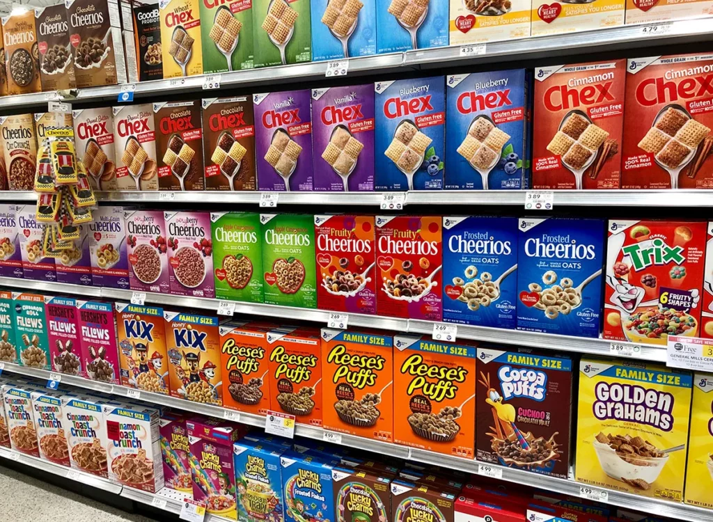 video marketing tools cereal aisle