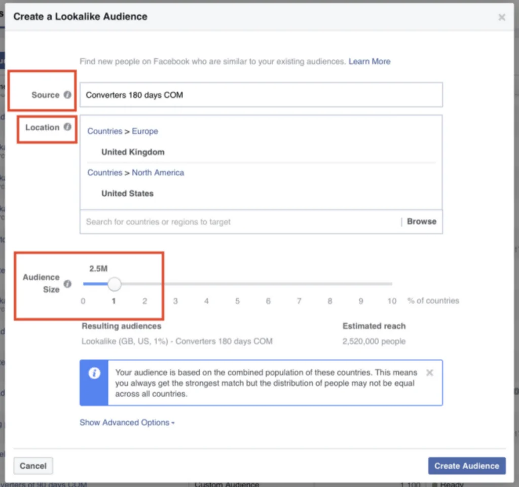 facebook groups lookalike audience