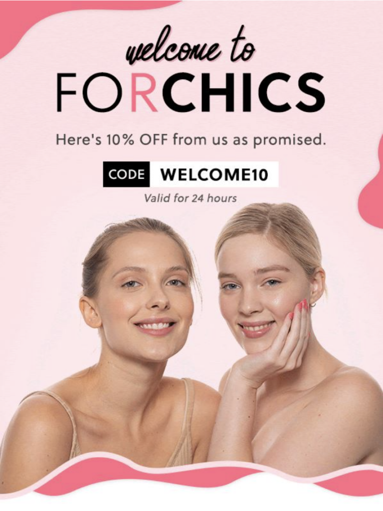 new customer forchics email