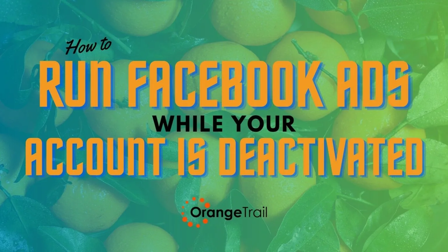 How to Run Facebook Ads While Your Account is Deactivated How to Run Facebook Ads While Your Account is Deactivated